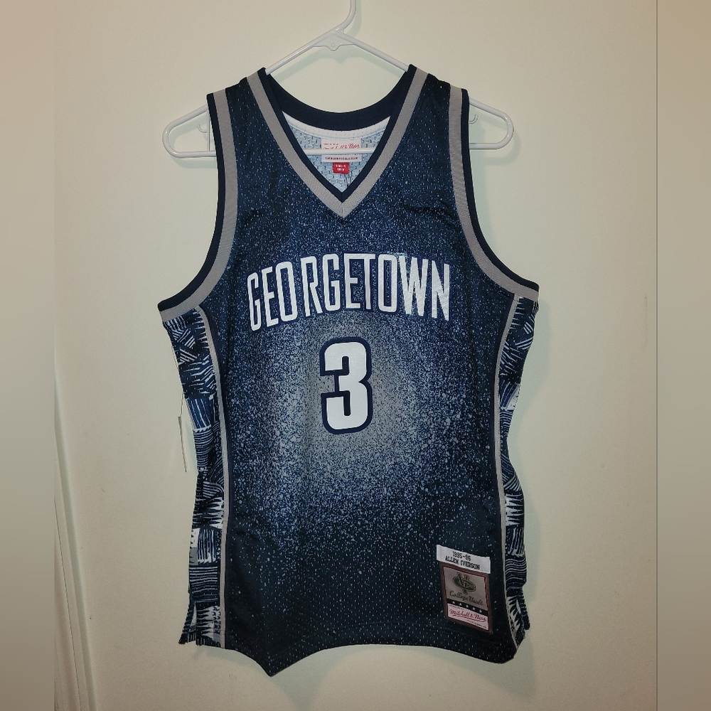 Allen Iverson Georgetown Gradient Jersey Mens Size Medium NEW Mitchell and Ness